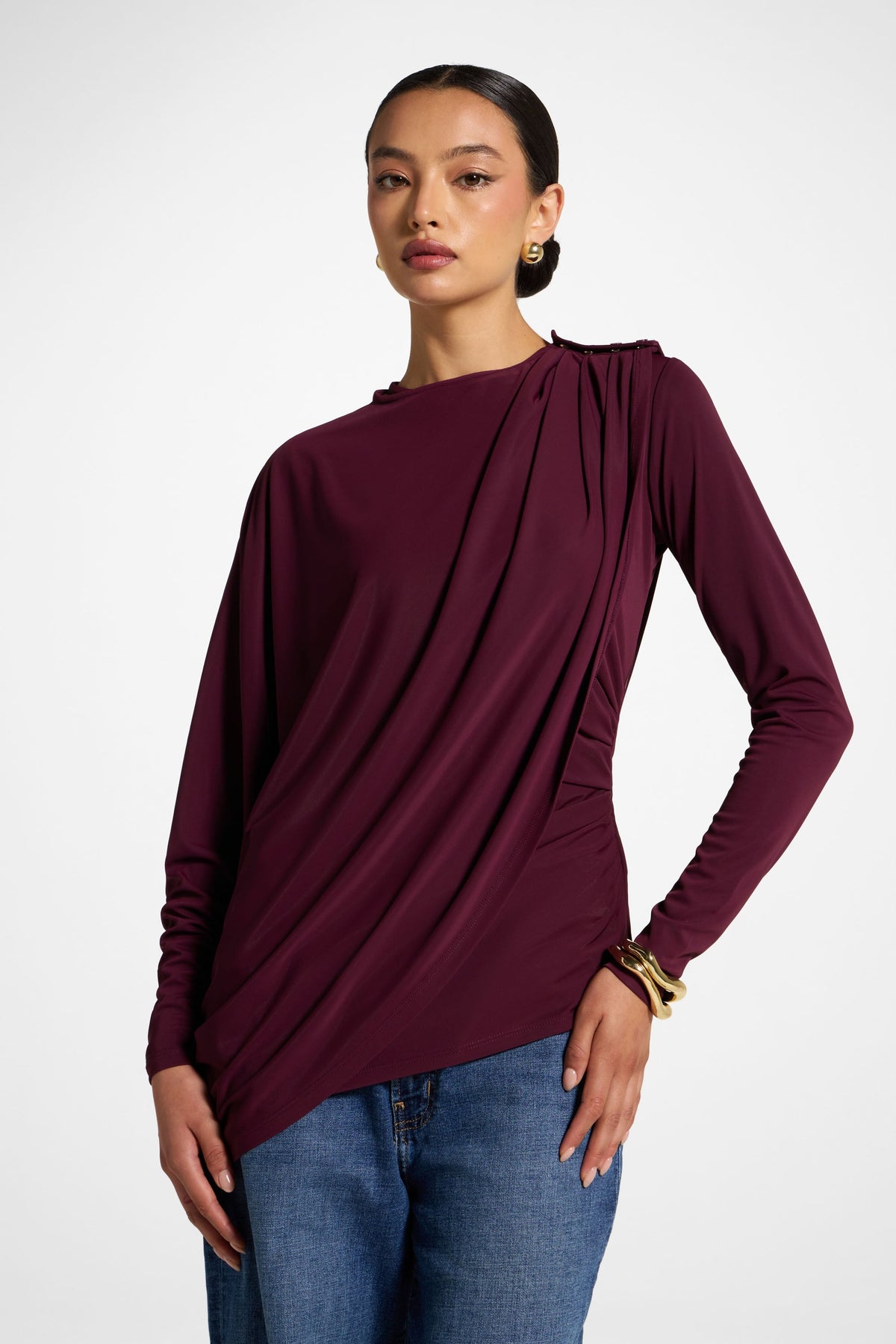 Asymmetric Top & Cape Set - Fig
