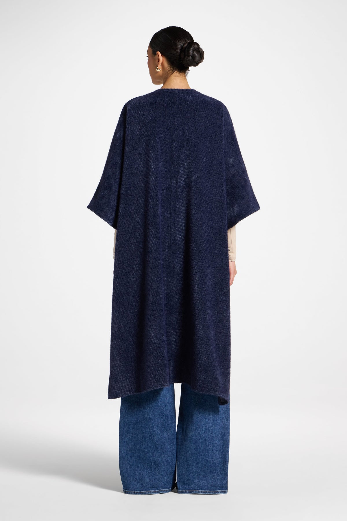 Chenille Cape Top - Midnight