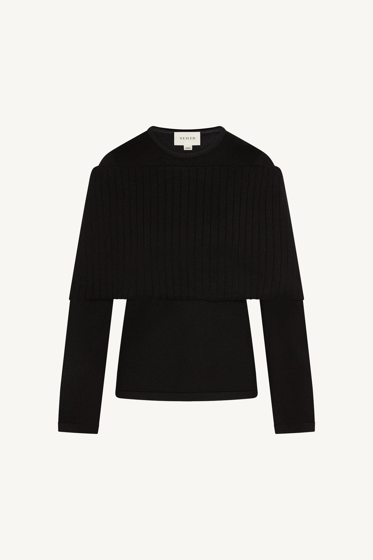Knit Drape Top - Black