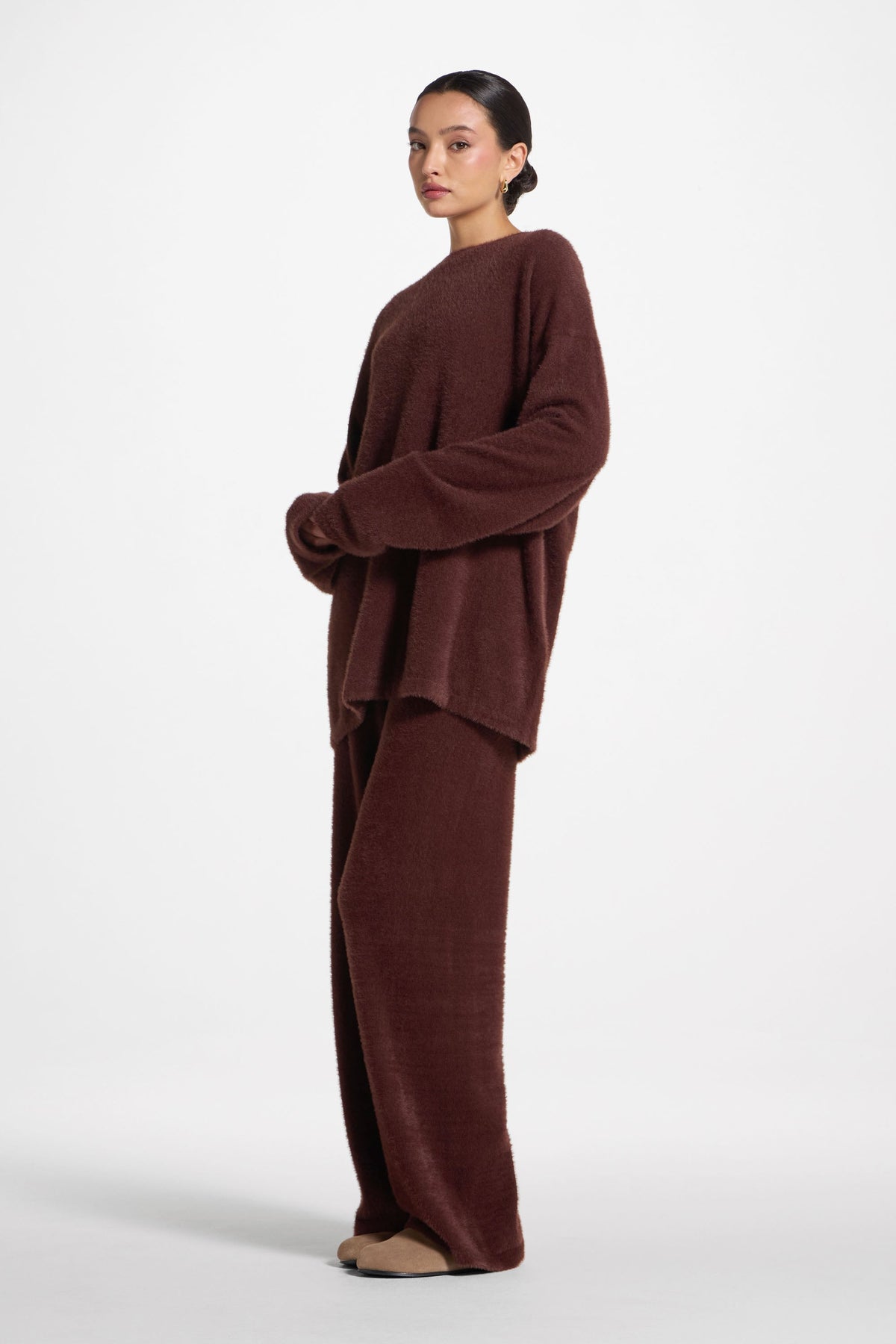 Mink Oversized Sweater - Brown