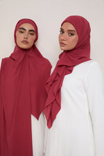 Premium Chiffon Hijab - Bordeaux