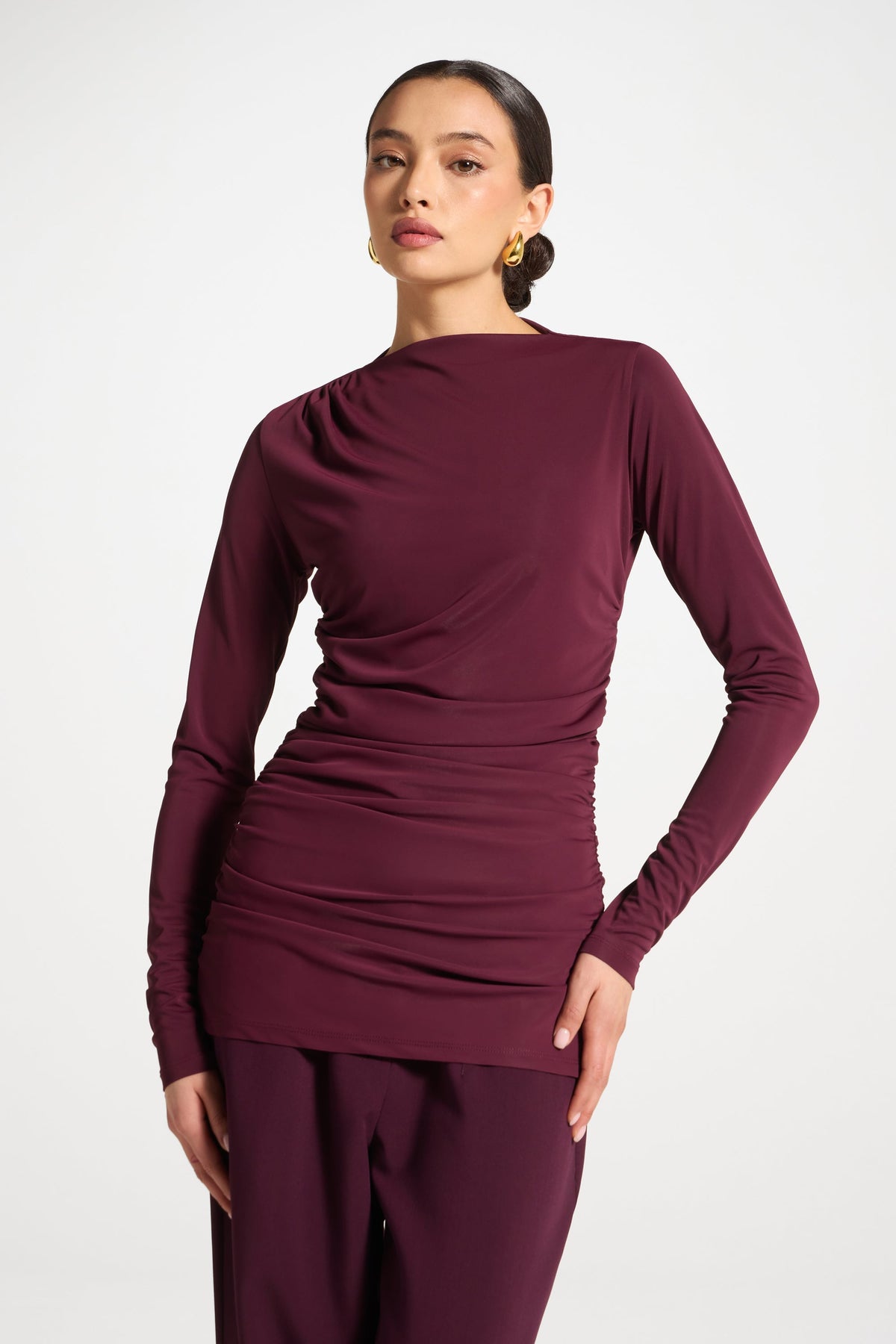Rouched Top - Fig