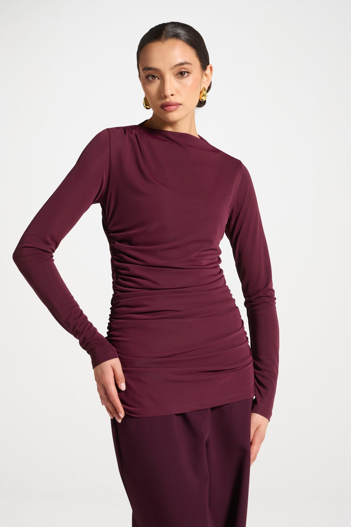Rouched Top - Fig