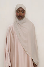 Stretch Stripe Hijab - Cloud