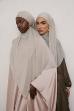 Stretch Stripe Hijab - Cloud