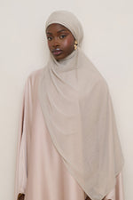 Stretch Stripe Hijab - Cloud