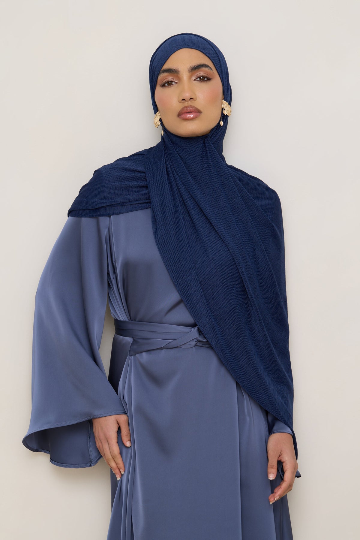 Stretch Stripe Hijab - Twilight