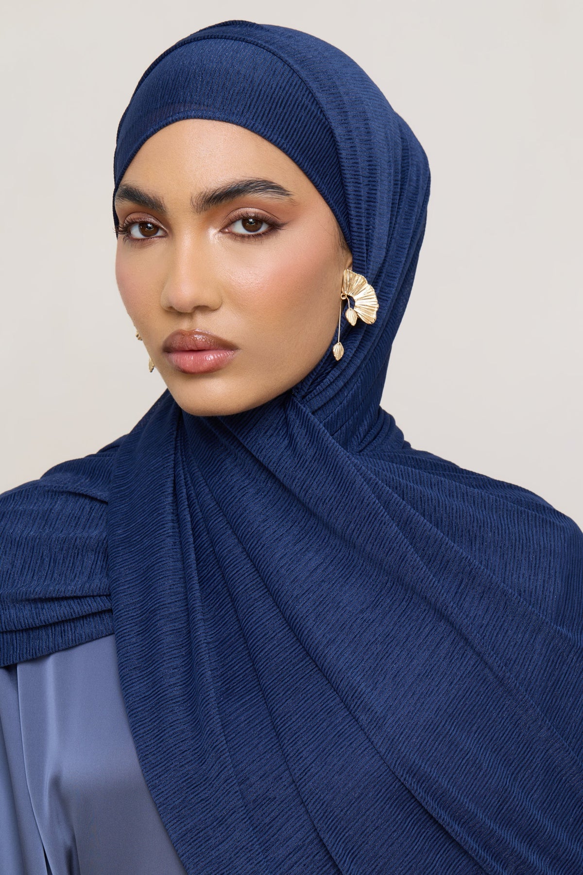 Stretch Stripe Hijab - Twilight