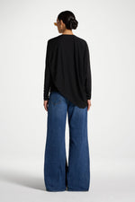 Asymmetric Top & Cape Set - Black