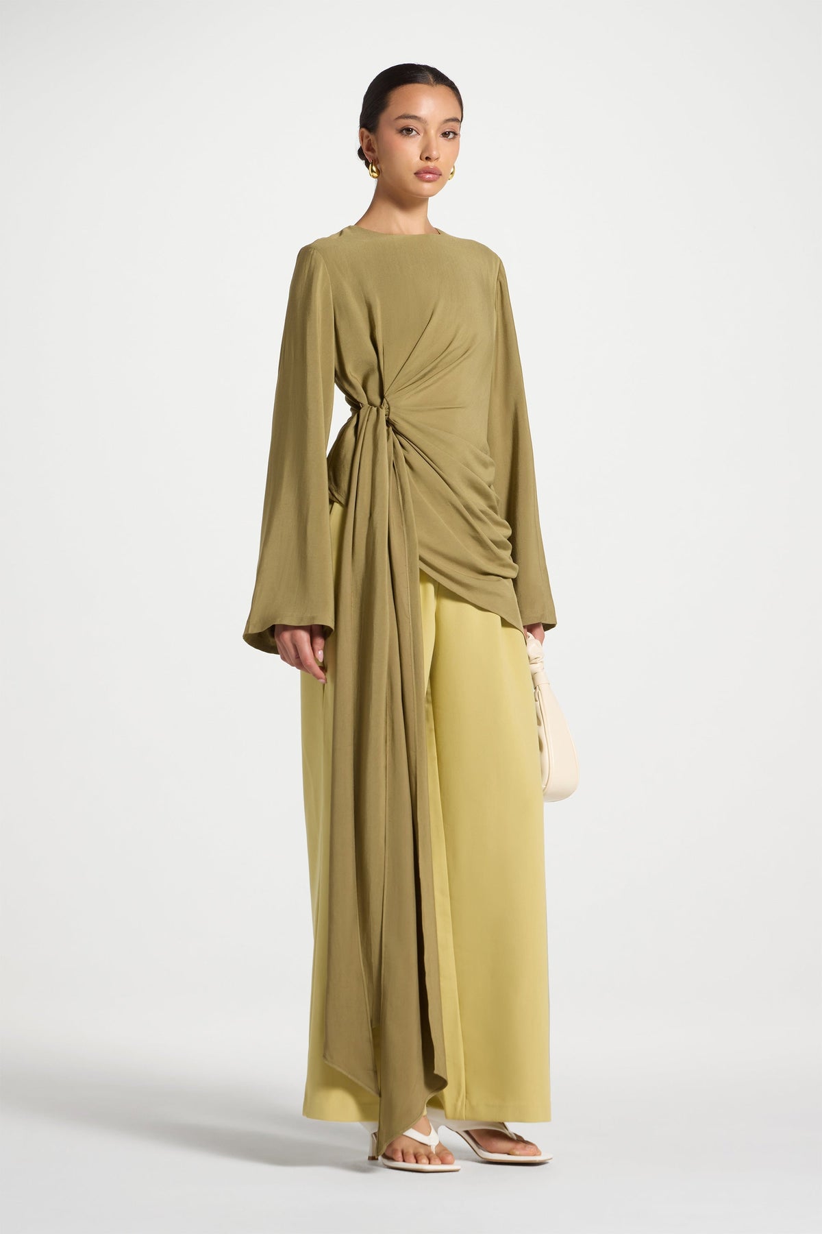 Pleated Pants - Dried Pear