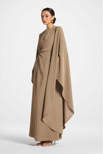 Asymmetric Sleeve Maxi Dress - Vetiver