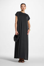 Baby Sleeve Inner Maxi Dress - Black