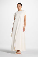 Baby Sleeve Inner Maxi Dress - Coconut Milk