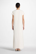 Baby Sleeve Inner Maxi Dress - Coconut Milk