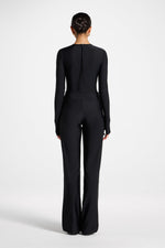 Back Zip Swimsuit - Black