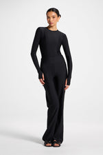 Back Zip Swimsuit - Black