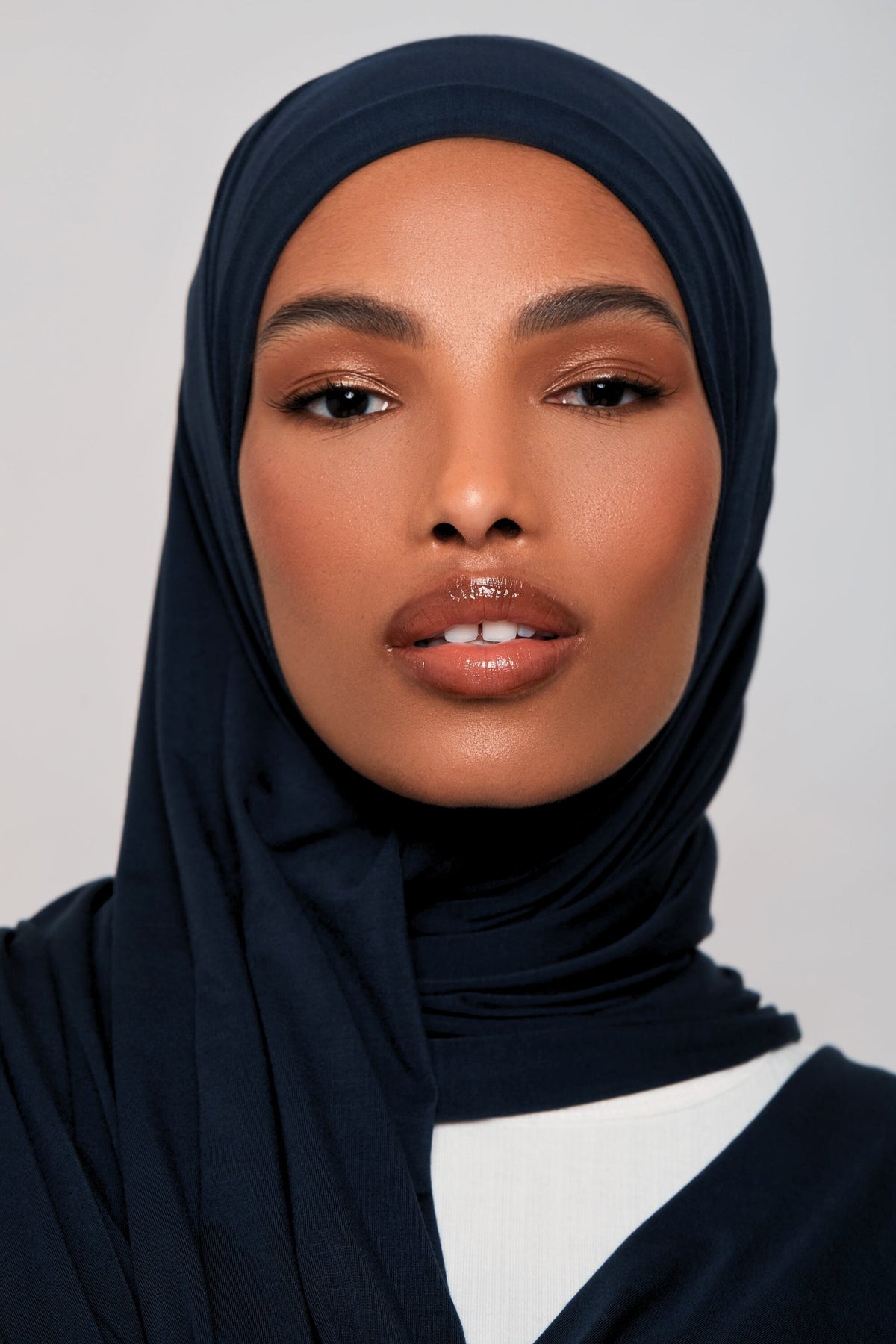 Bamboo Jersey Hijab - Navy