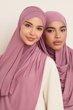 Bamboo Jersey Hijab - Wistful Mauve