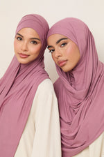 Bamboo Jersey Hijab - Wistful Mauve