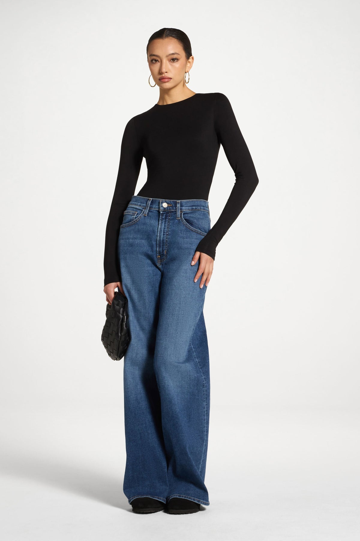Bamboo Long Sleeve Bodysuit - Black
