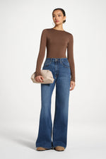 Bamboo Long Sleeve Bodysuit - Chocolate