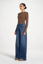 Bamboo Long Sleeve Bodysuit - Chocolate