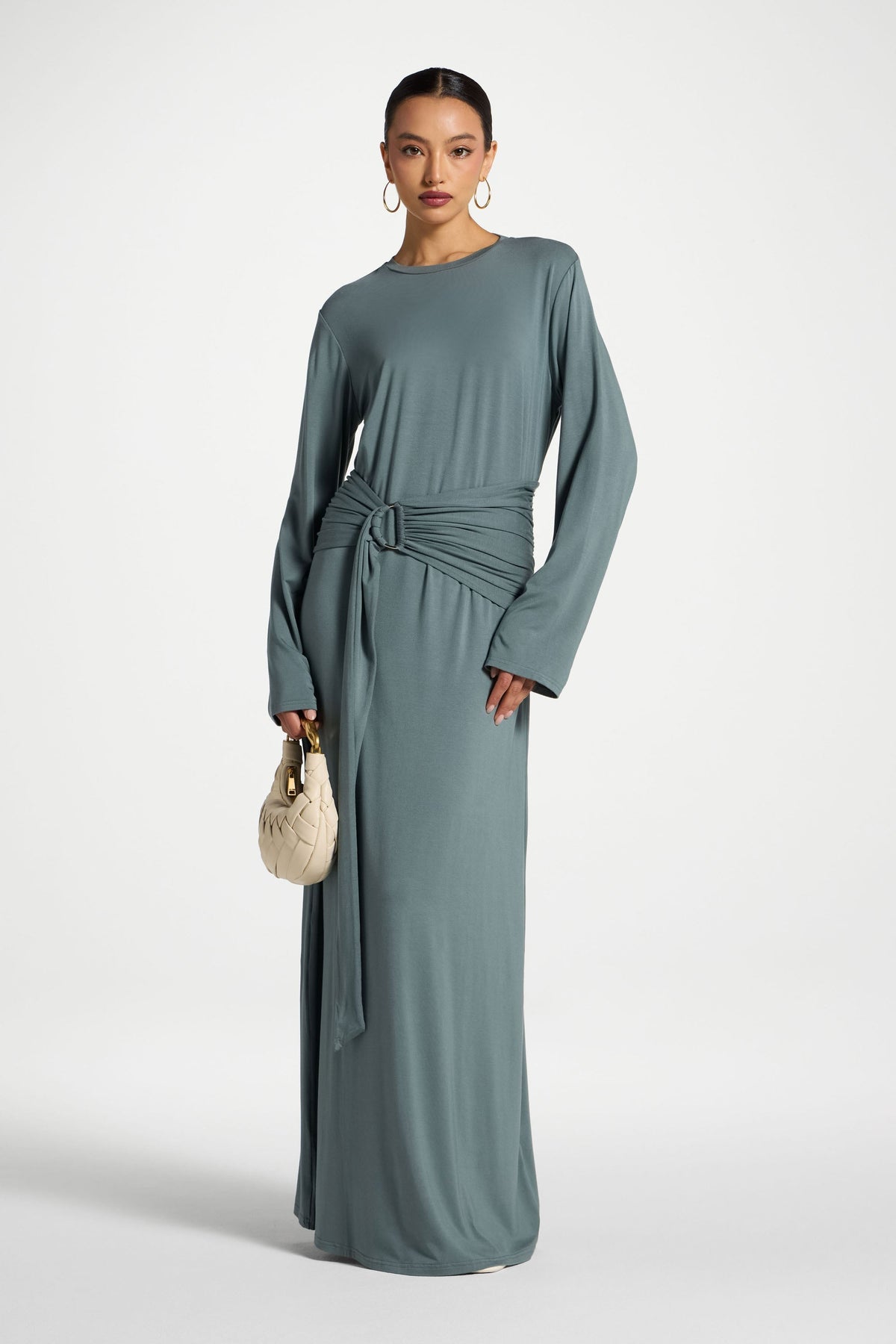 Bamboo Ring Maxi Dress - Balsam Green