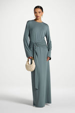 Bamboo Ring Maxi Dress - Balsam Green