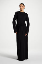 Bamboo Ring Maxi Dress - Black
