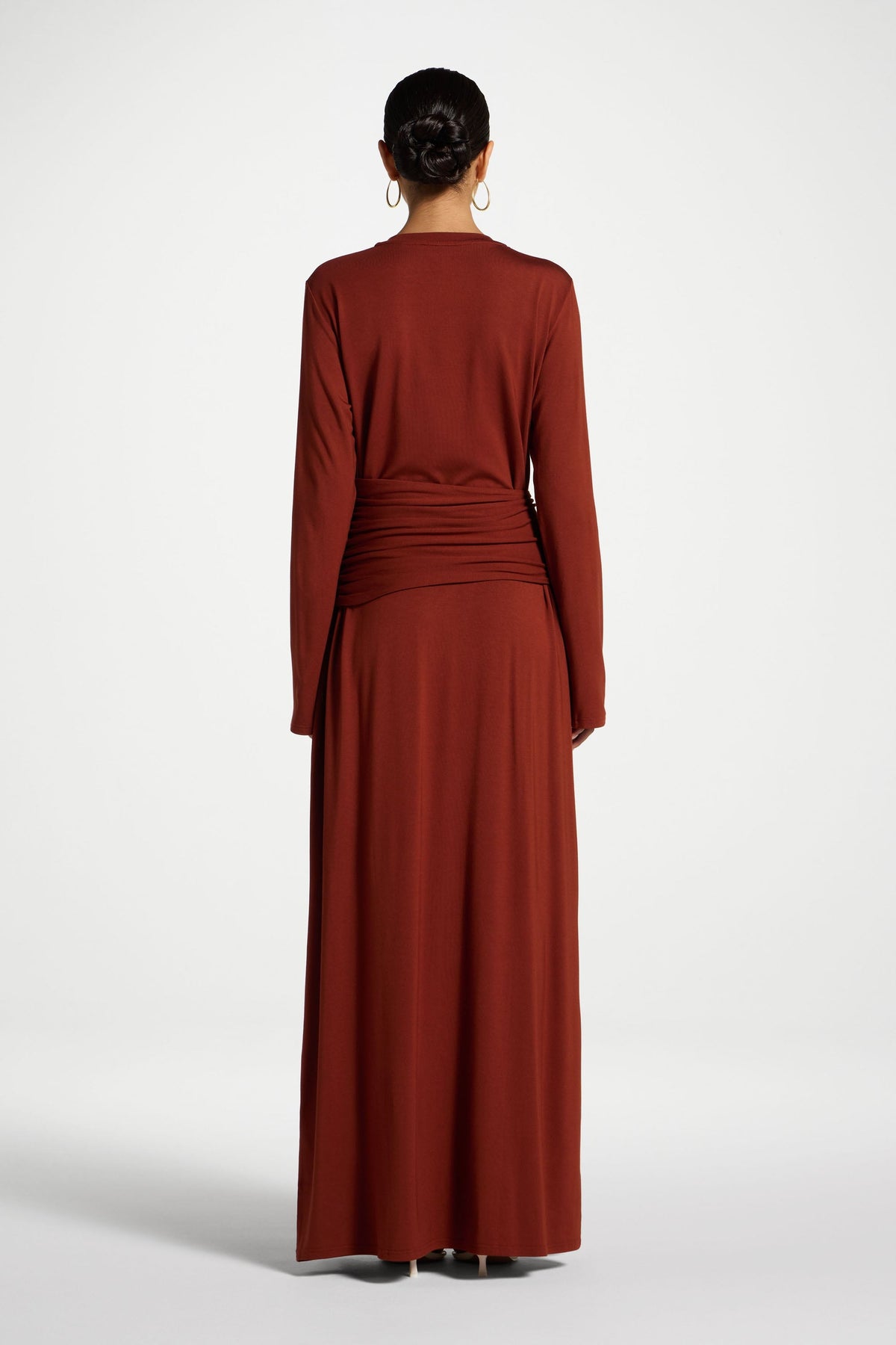 Bamboo Ring Maxi Dress - Clay