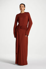 Bamboo Ring Maxi Dress - Clay