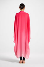 Butterfly Inner Tie Swim Cover Dress - Coral Ombre