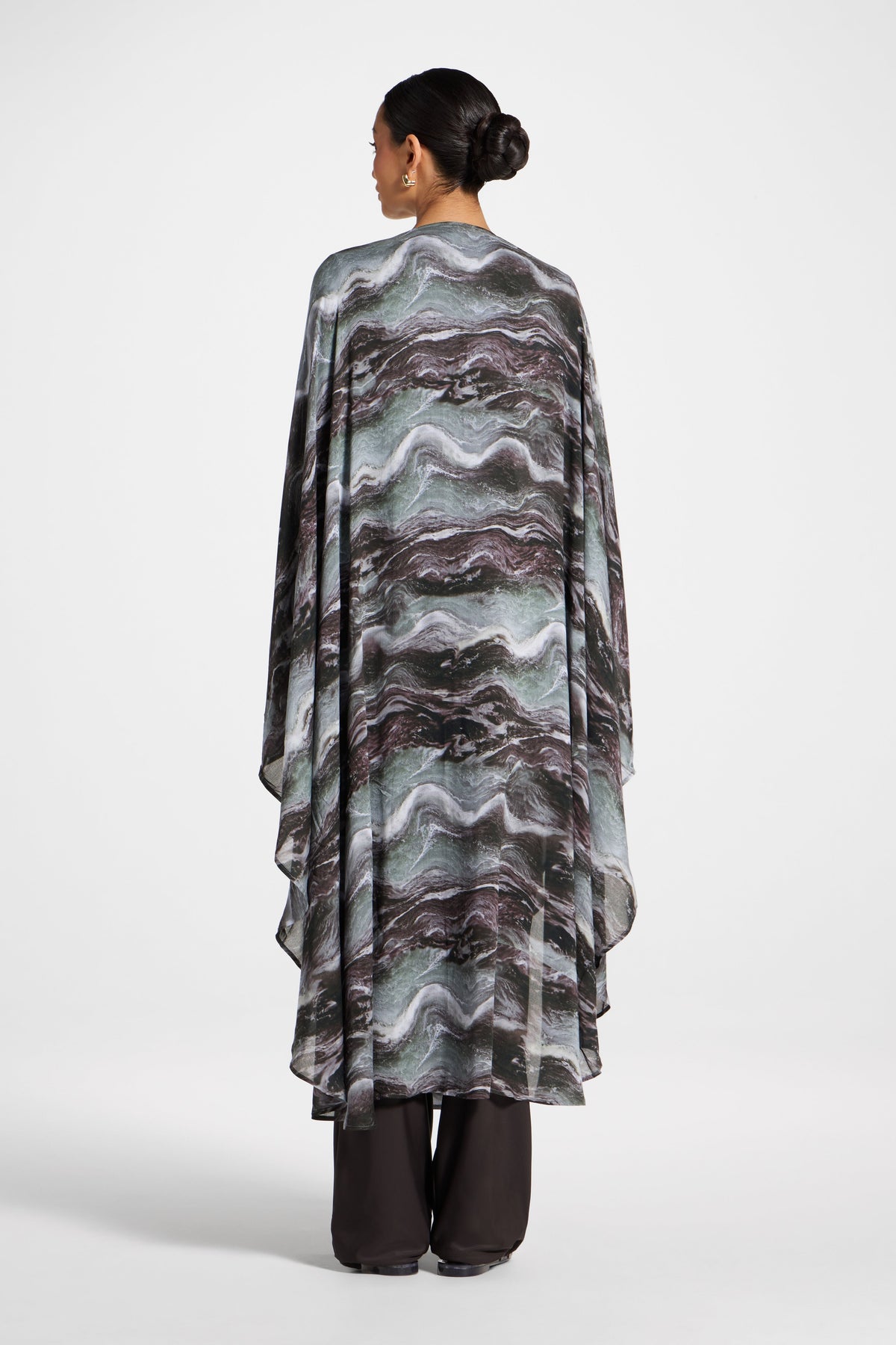 Cardigan Cover Up - Earth Marble