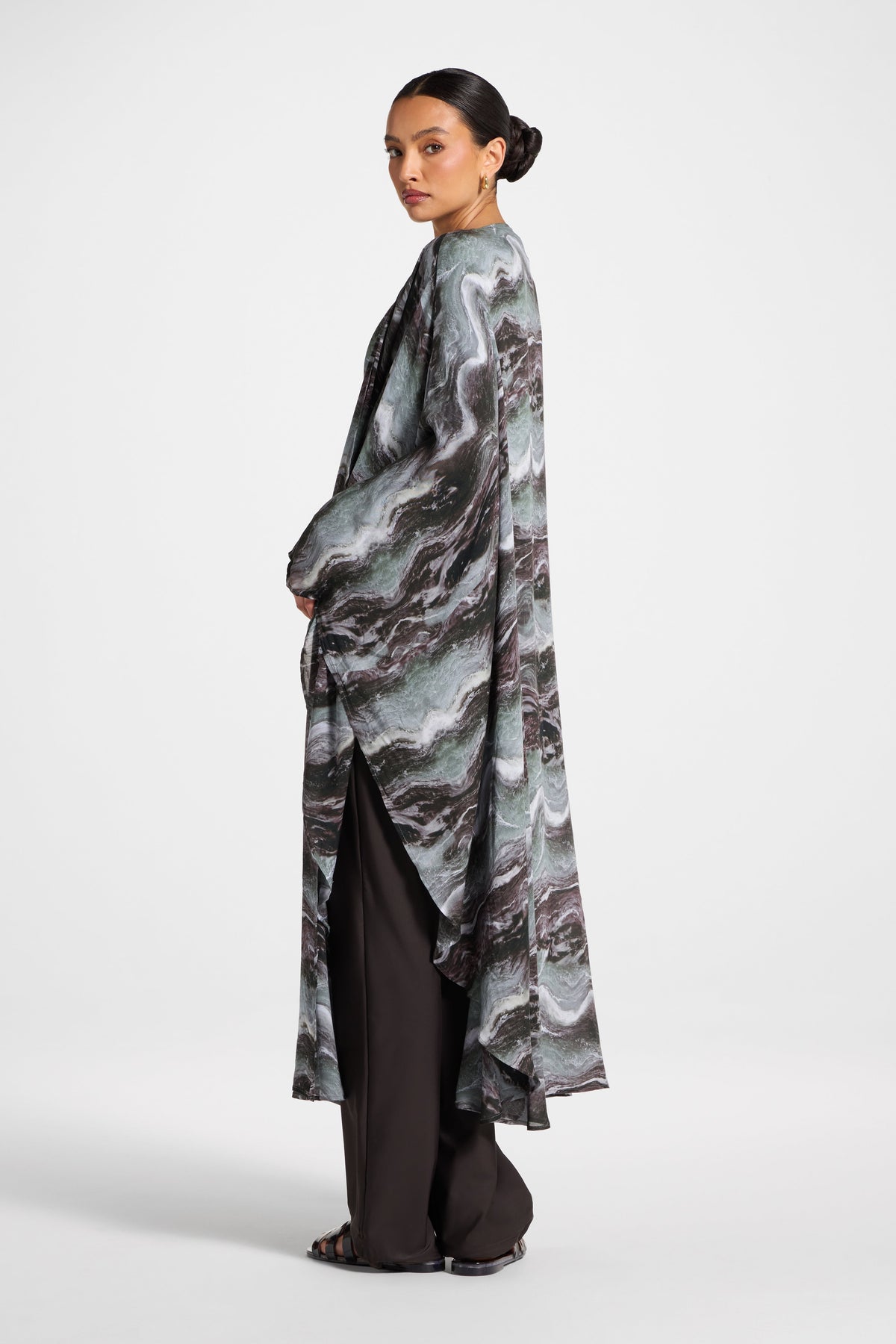 Cardigan Cover Up - Earth Marble