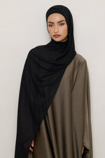 Chiffon Crinkle Hijab - Black