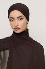 Chiffon Crinkle Hijab - Espresso