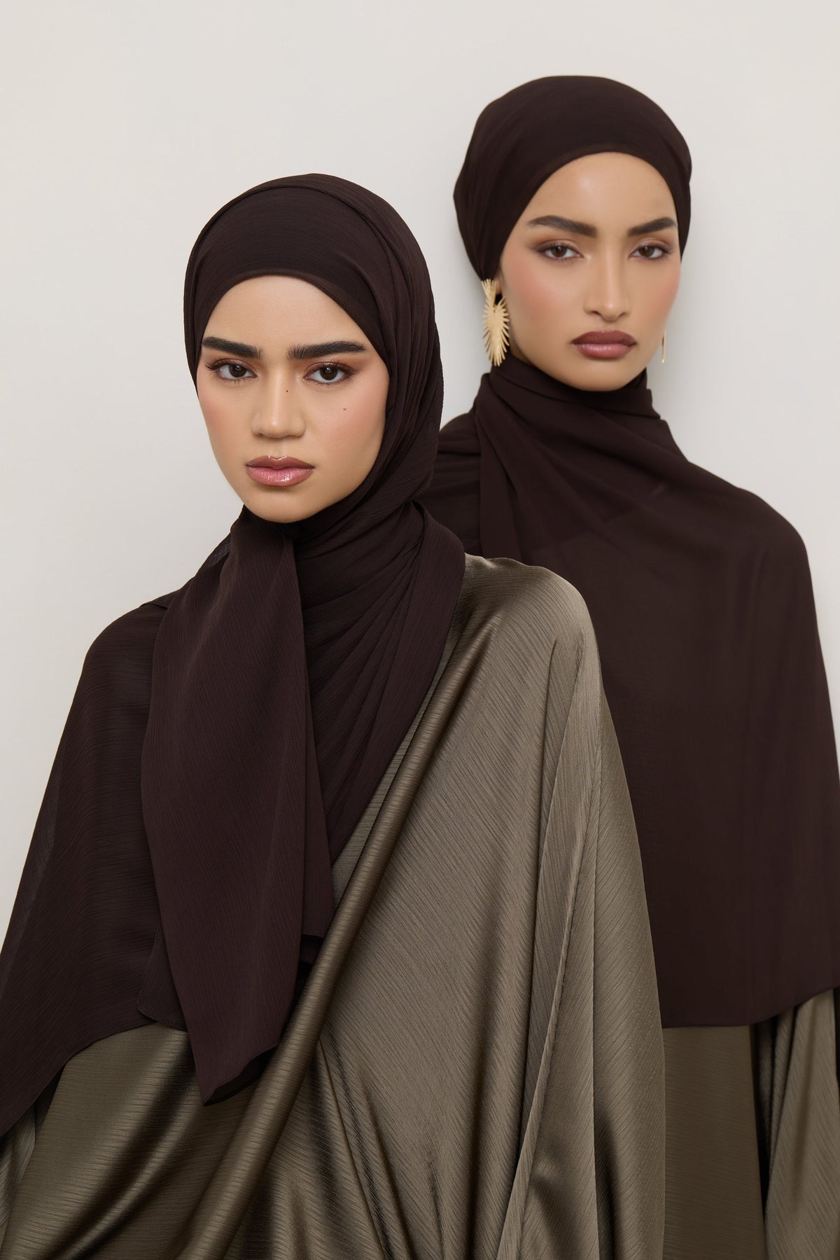 Chiffon Crinkle Hijab - Espresso