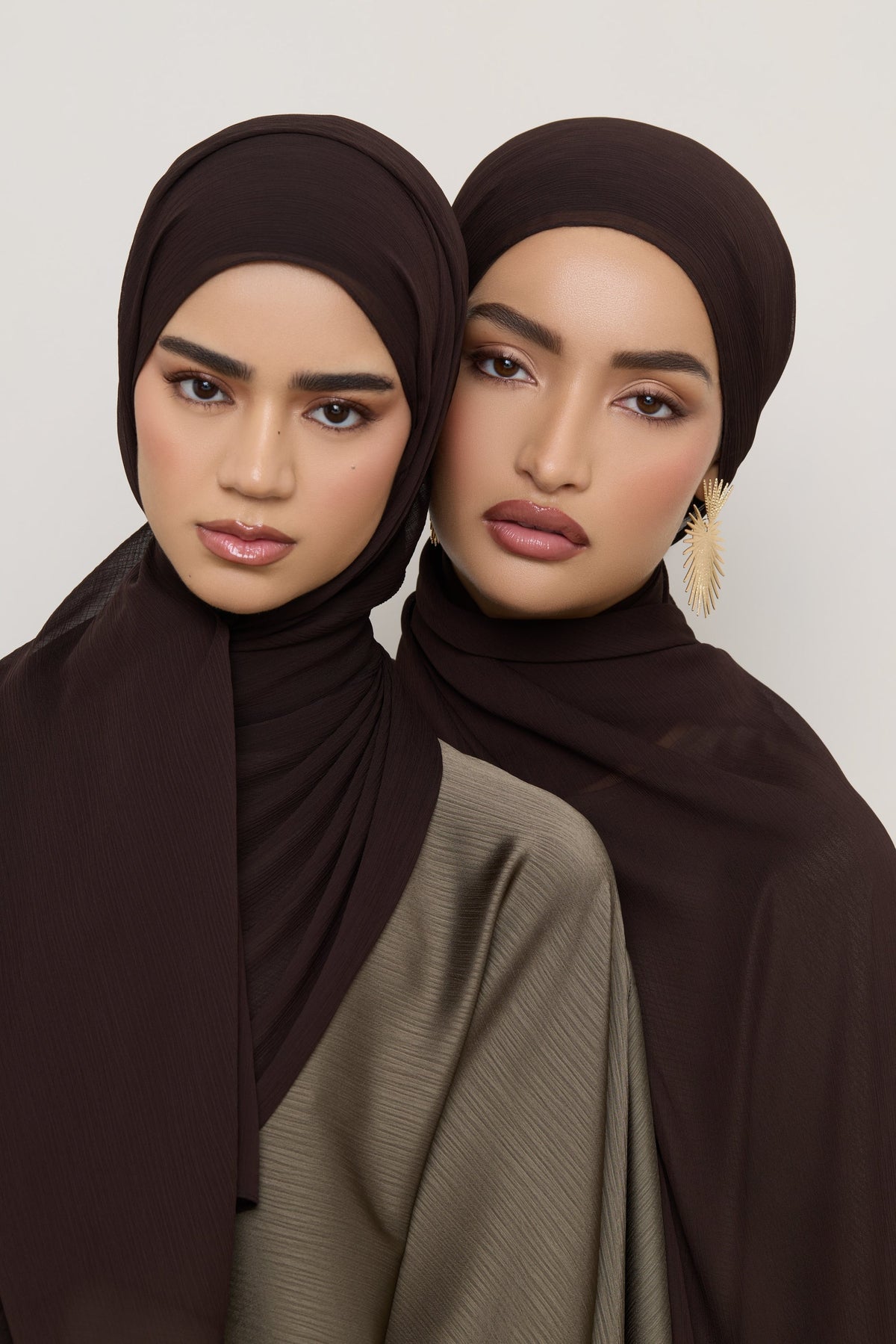 Chiffon Crinkle Hijab - Espresso