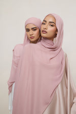 Chiffon Crinkle Hijab - Milky Pink