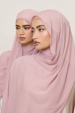 Chiffon Crinkle Hijab - Milky Pink
