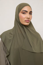Chiffon Jersey Hijab - Olive