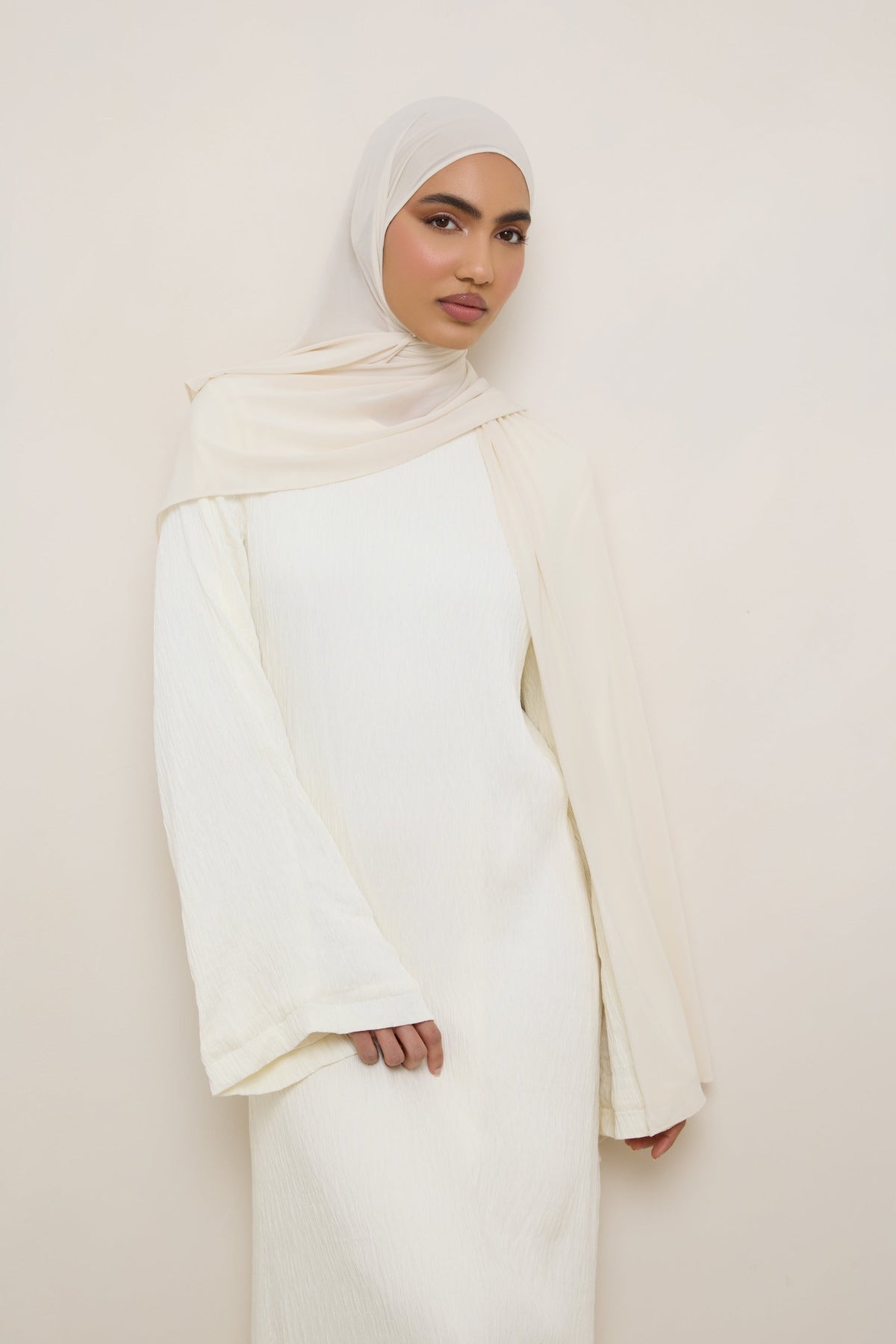 Chiffon Jersey Hijab - Vanilla