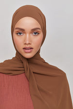 Chiffon LITE Hijab - Bison Brown