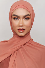 Chiffon LITE Hijab - Cedar Wood