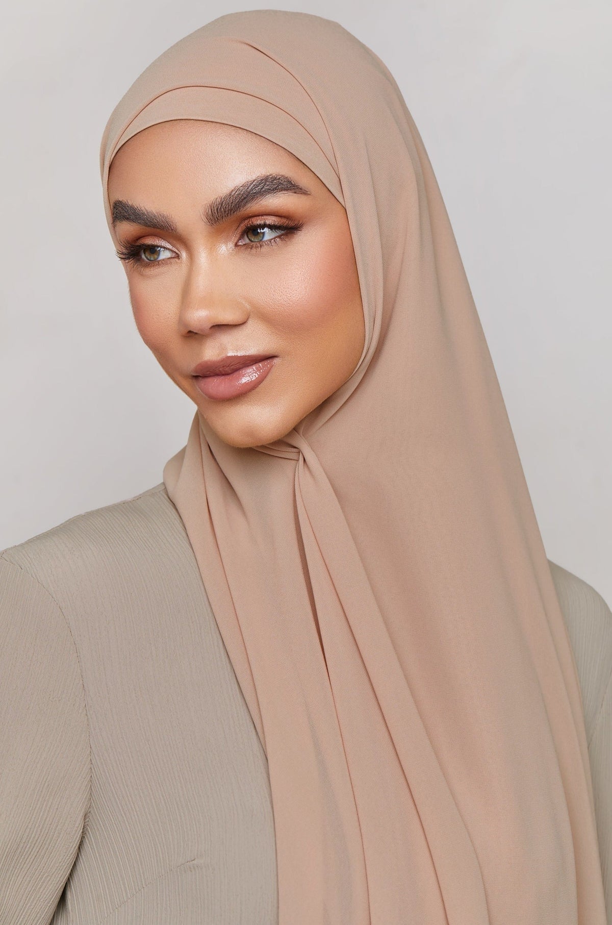 Chiffon LITE Hijab - Mahogany Rose