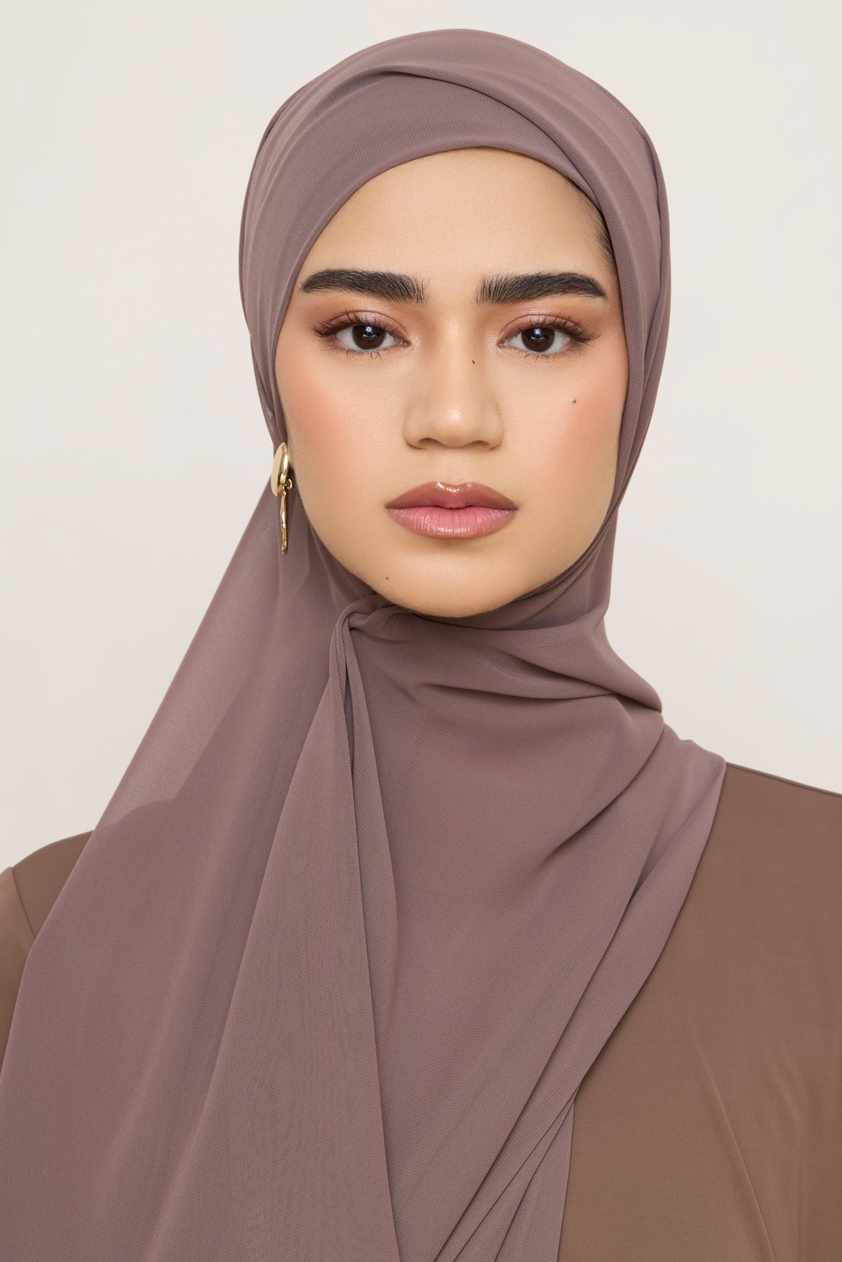 Chiffon LITE Hijab - Peppercorn