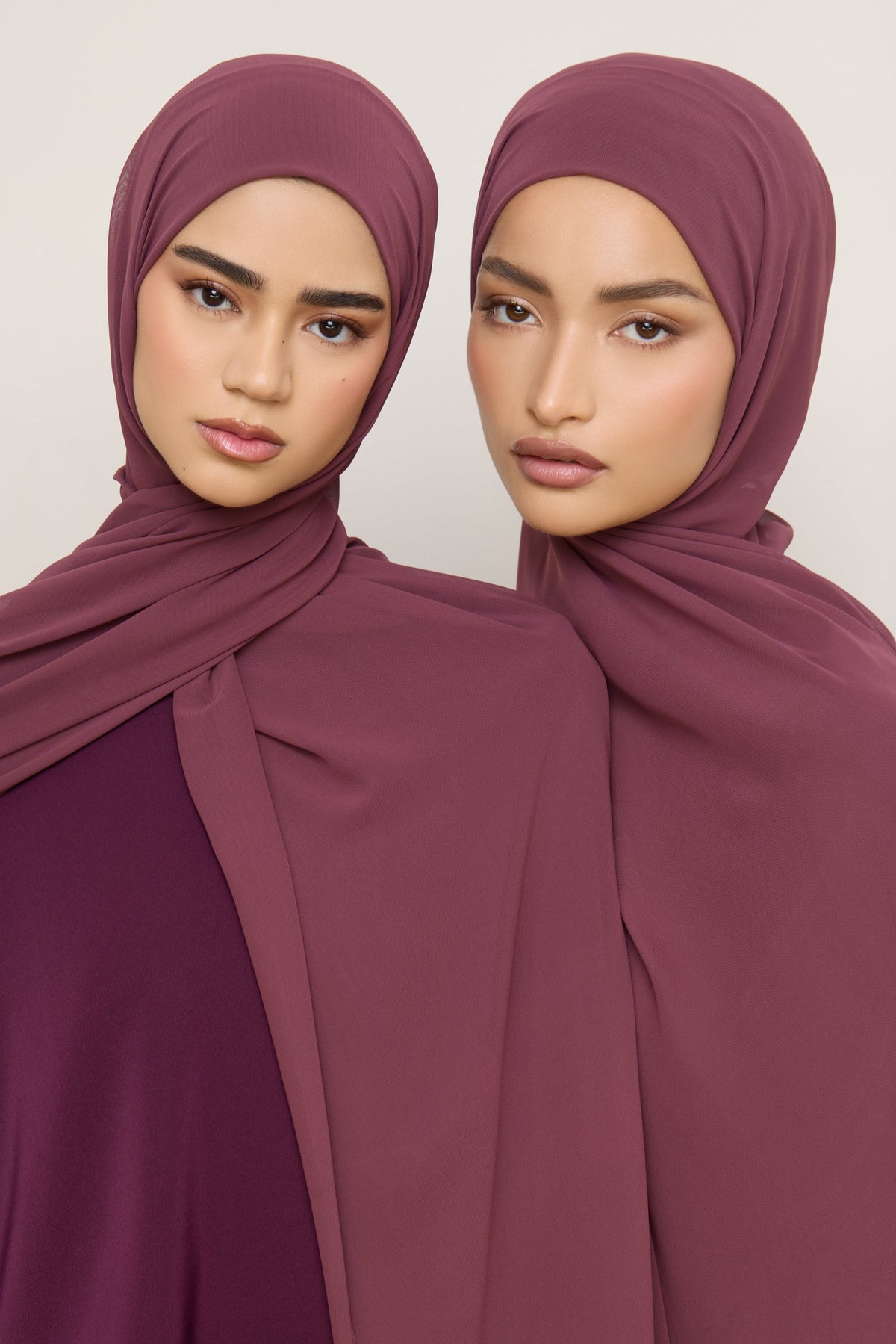Chiffon LITE Hijab - Plum
