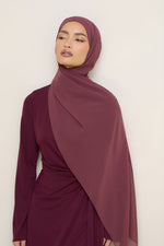 Chiffon LITE Hijab - Plum