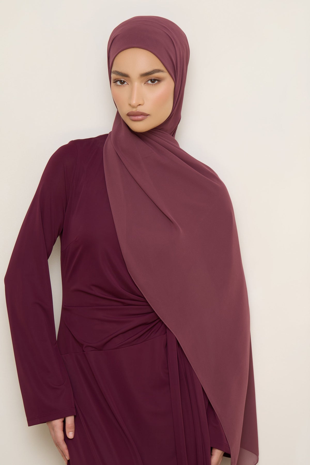 Chiffon LITE Hijab - Plum