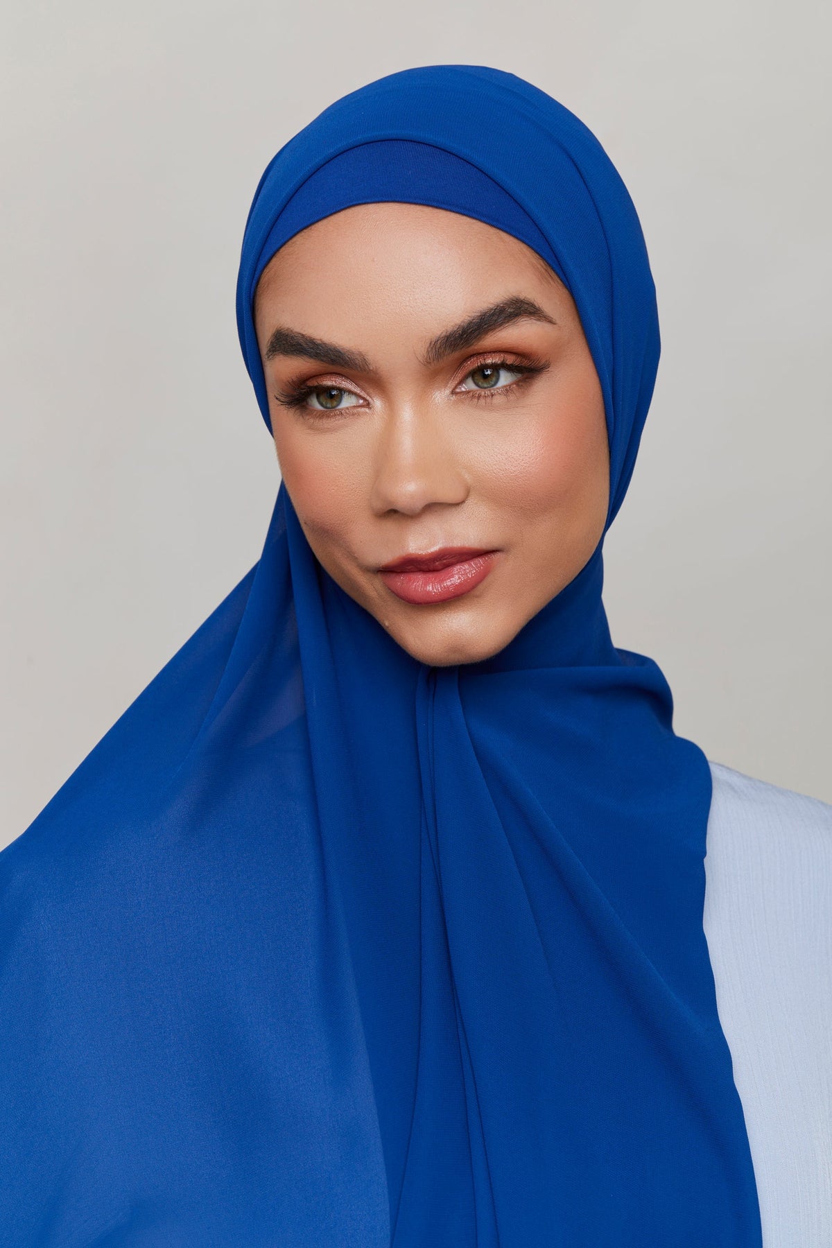 Chiffon LITE Hijab - Sodalite Blue